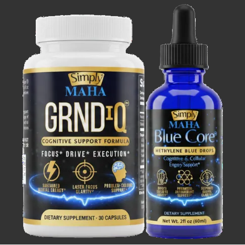 BlueCore™ works beautifully on its own to support:
✔ Cellular energy
✔ Mental clarity
✔ Cognitive stamina
But when paired with GRNDiq™, it becomes a different level.